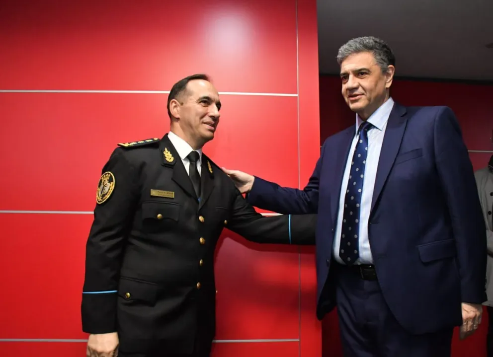 Macri y el nuevo jefe de Policía de la Ciudad.