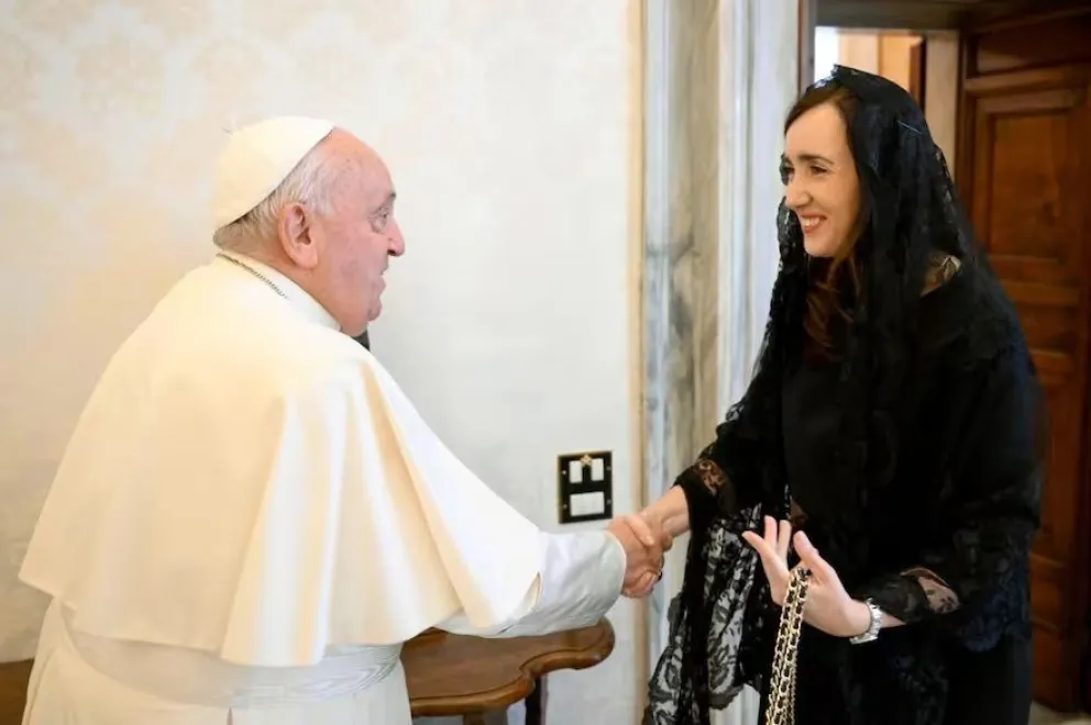 El Papa y Villarruel se reunieron en el Vaticano.